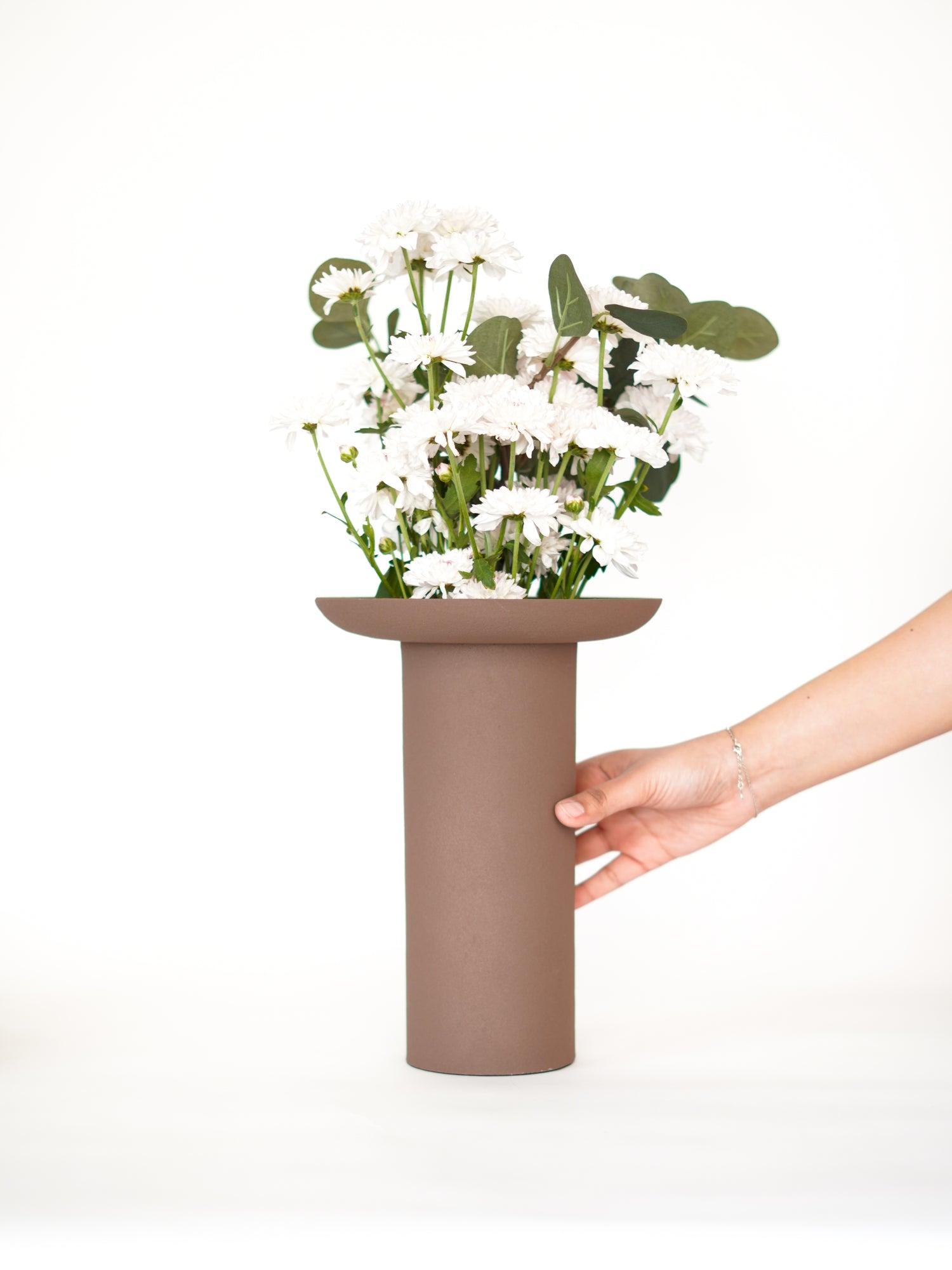 Cinnabari Vase, Tall, brown