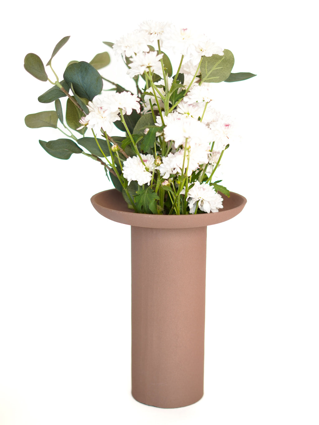 Cinnabari Vase, Tall, Mocha Mousse
