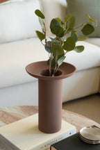 Cinnabari Vase, Tall, Mocha Mousse