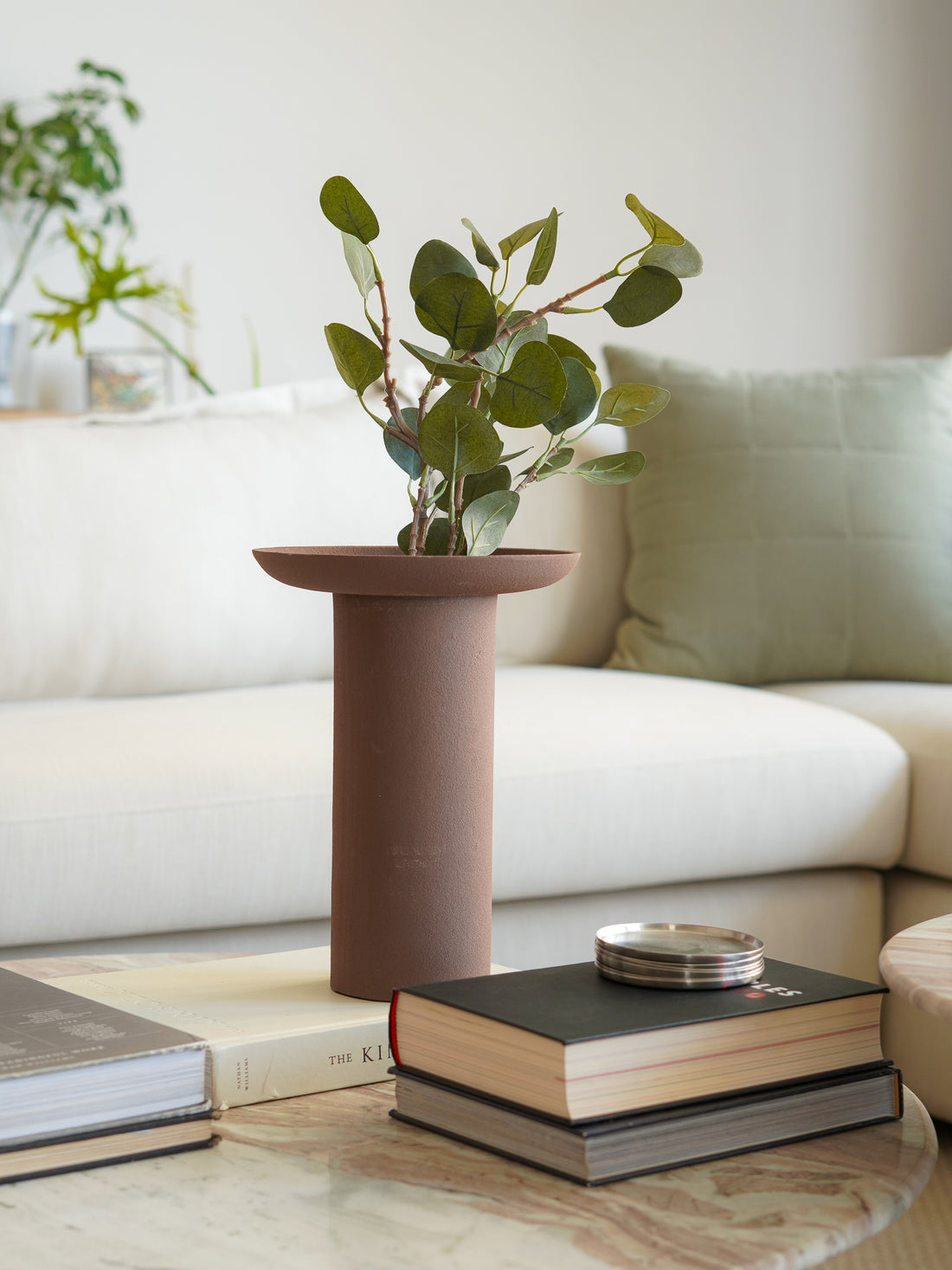 Cinnabari Vase, Tall, brown