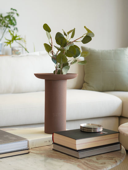 Cinnabari Vase, Tall, brown