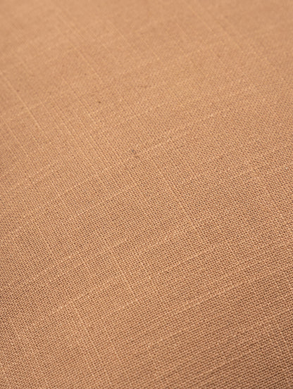 Embroidered Cushion Cover, Raw Umber