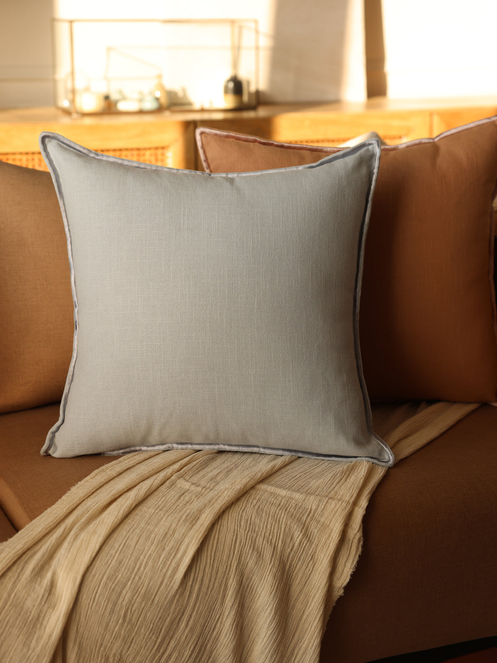 Cushion cover for furniture. 