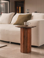 Fluted Tables, Emperador Marble