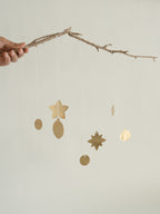 Foliage Brass ornaments on a stick