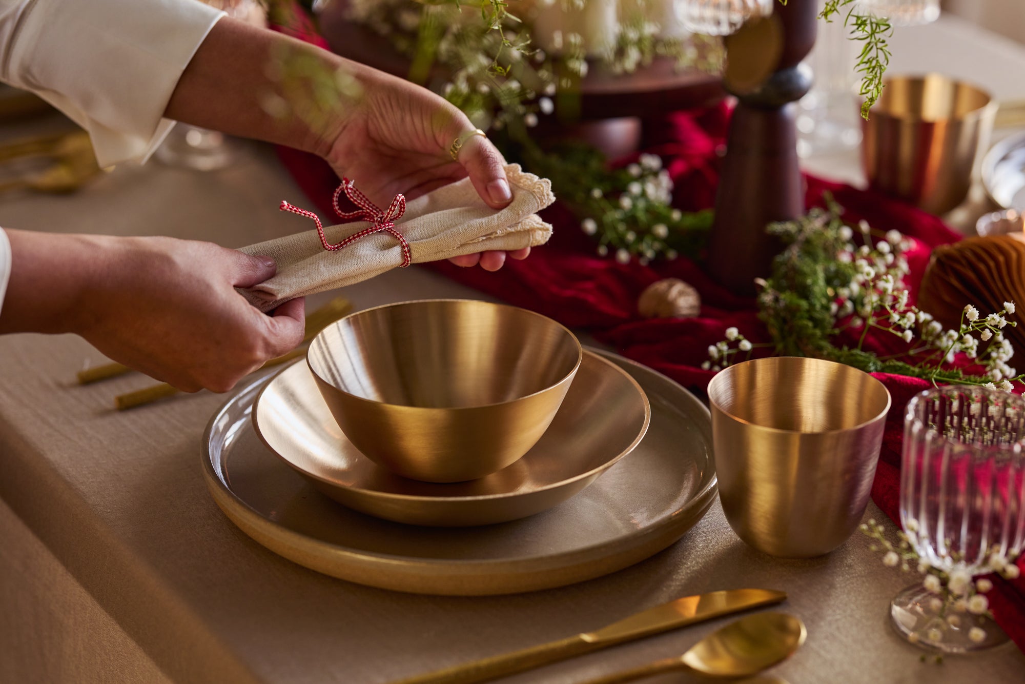 Bowls and plates for snacks.