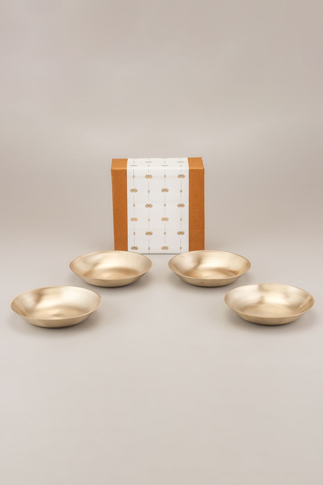 Fuji Brass Pasta Plate, Set of 2