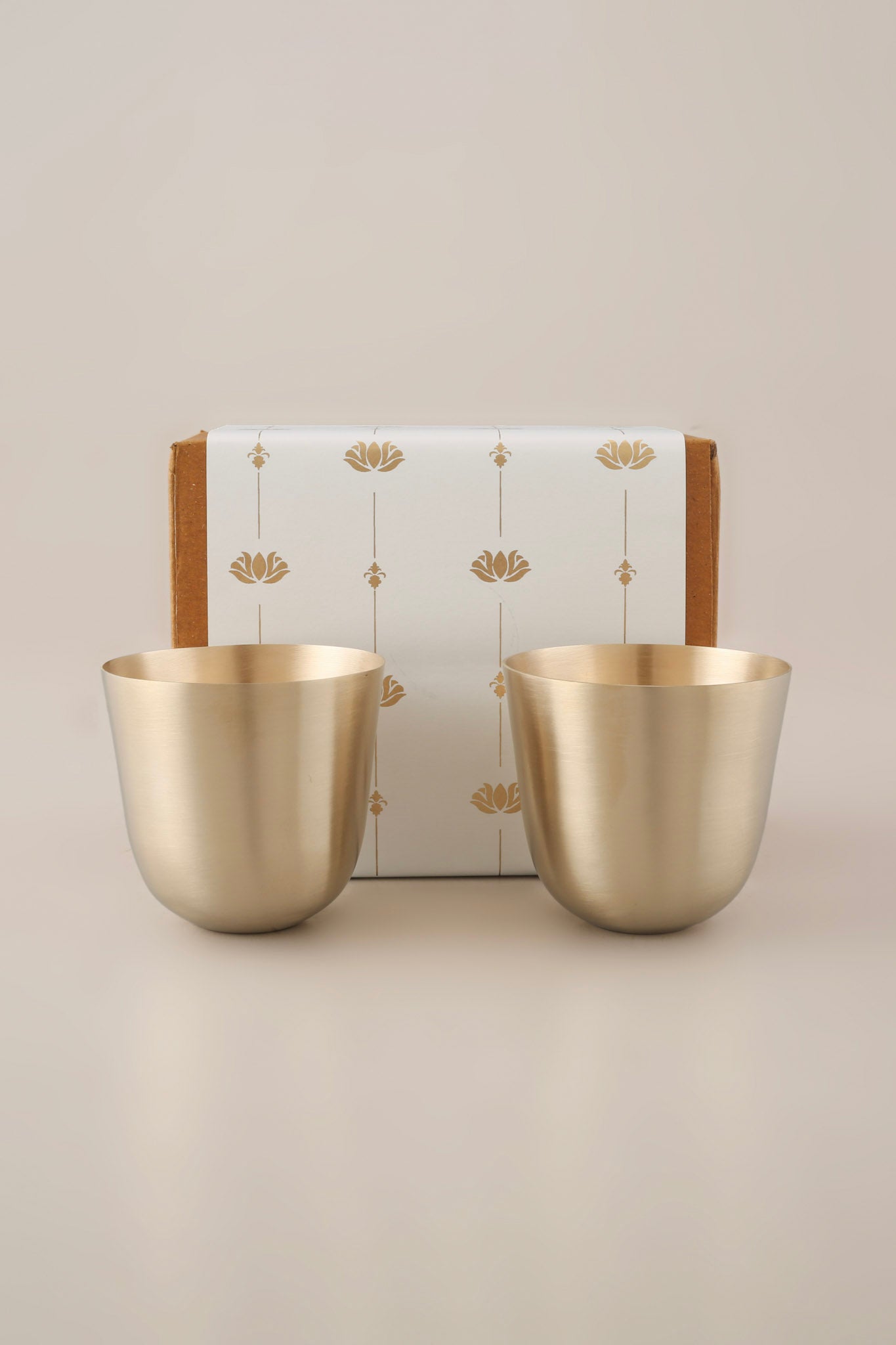 Fuji Brass Tumbler, Set of 2