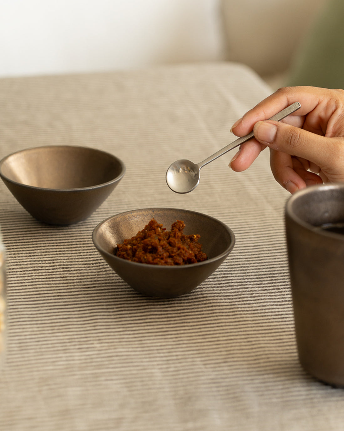 Fuji Ceramic Dip Bowl, Set of 2