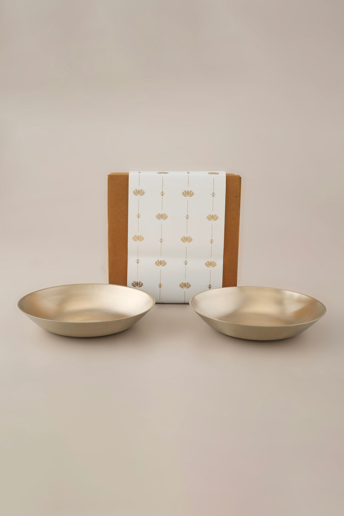 Fuji Brass Pasta Plate, Set of 2
