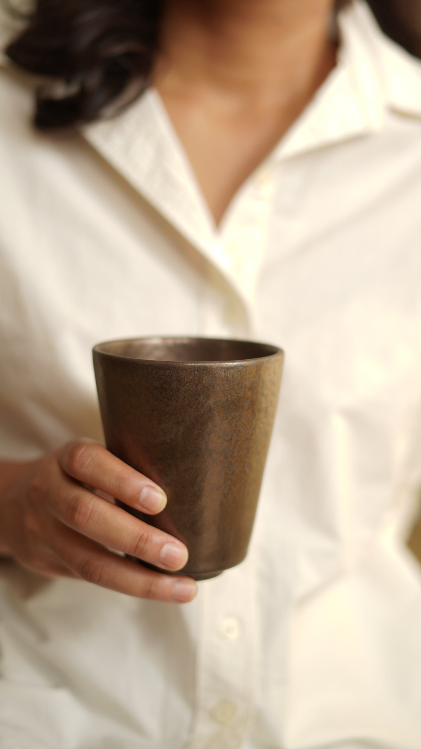 Fuji Ceramic Cappucino Cup/Tumbler, Set of 2