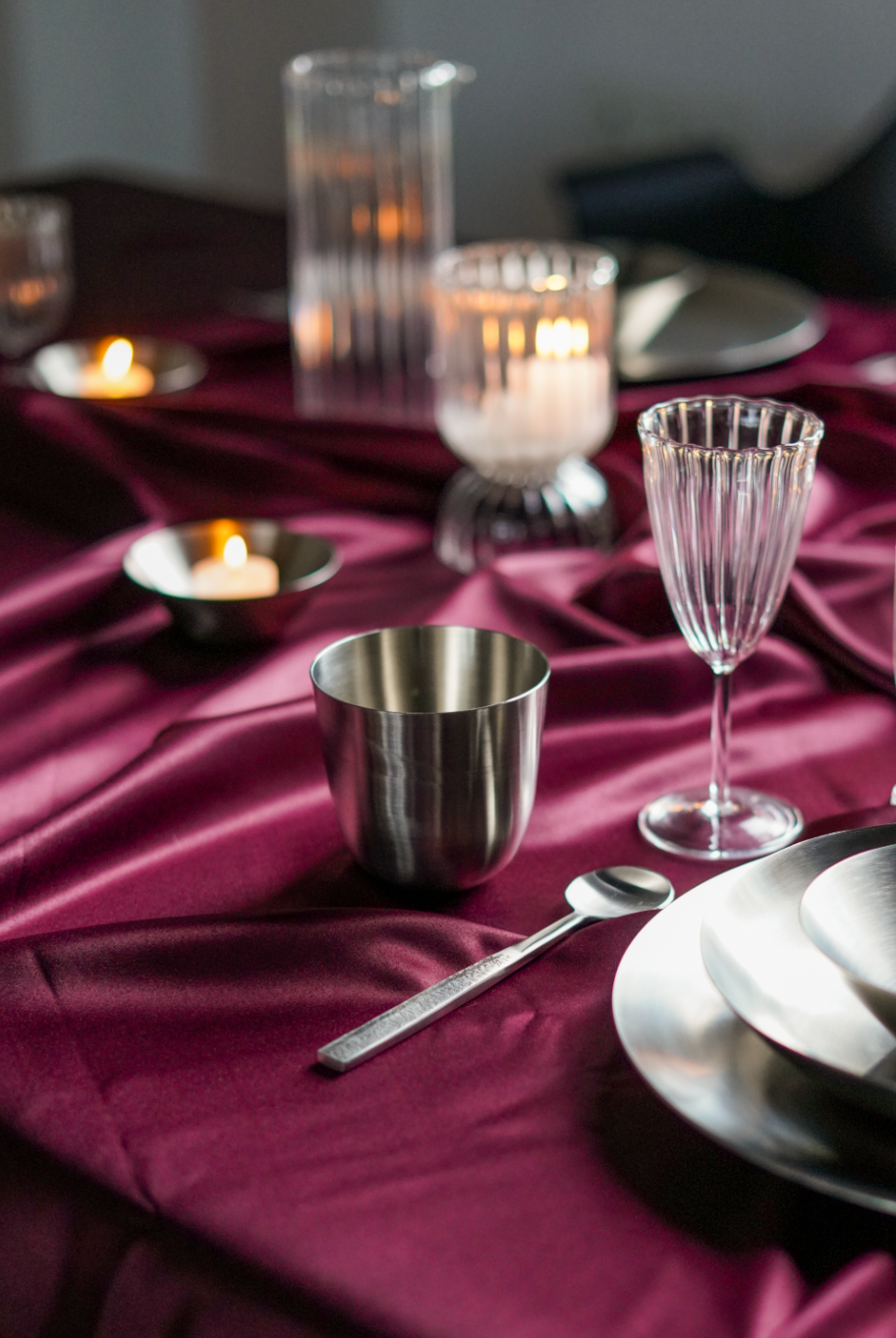 Fuji Steel Dinner Set