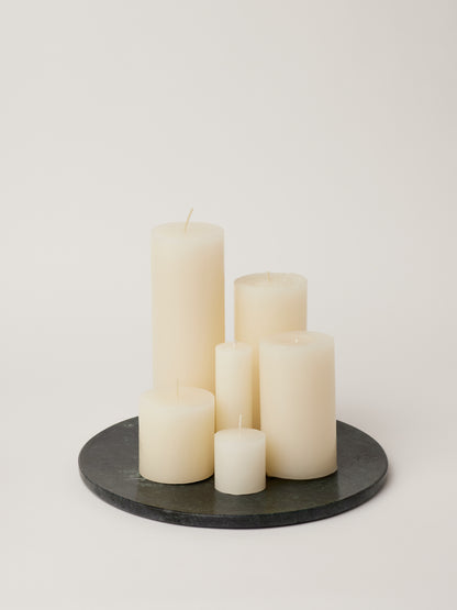 Green Marble Platter with Candles- Fleck