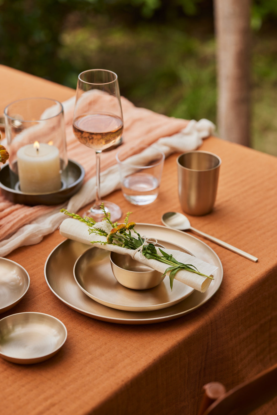 Luxe Kansa Snack Plate, 7.5&quot;