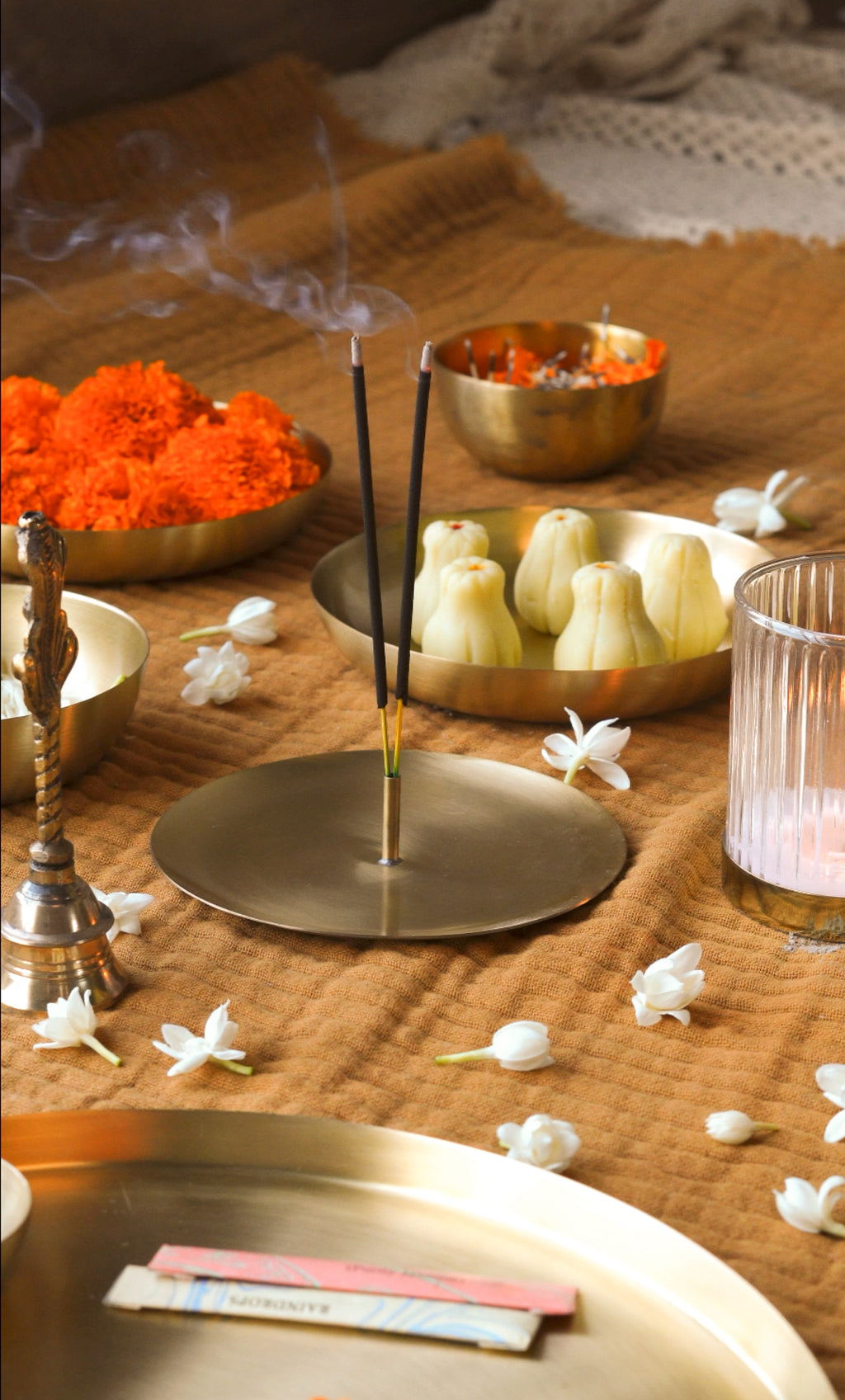 Heirloom Brass Incense Holder - Fleck