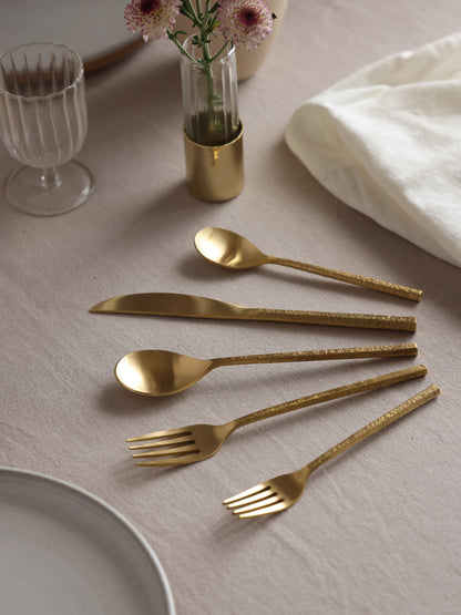 Roku Brass 5 Piece Cutlery Set