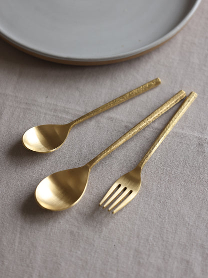 Roku Brass 5 Piece Cutlery Set