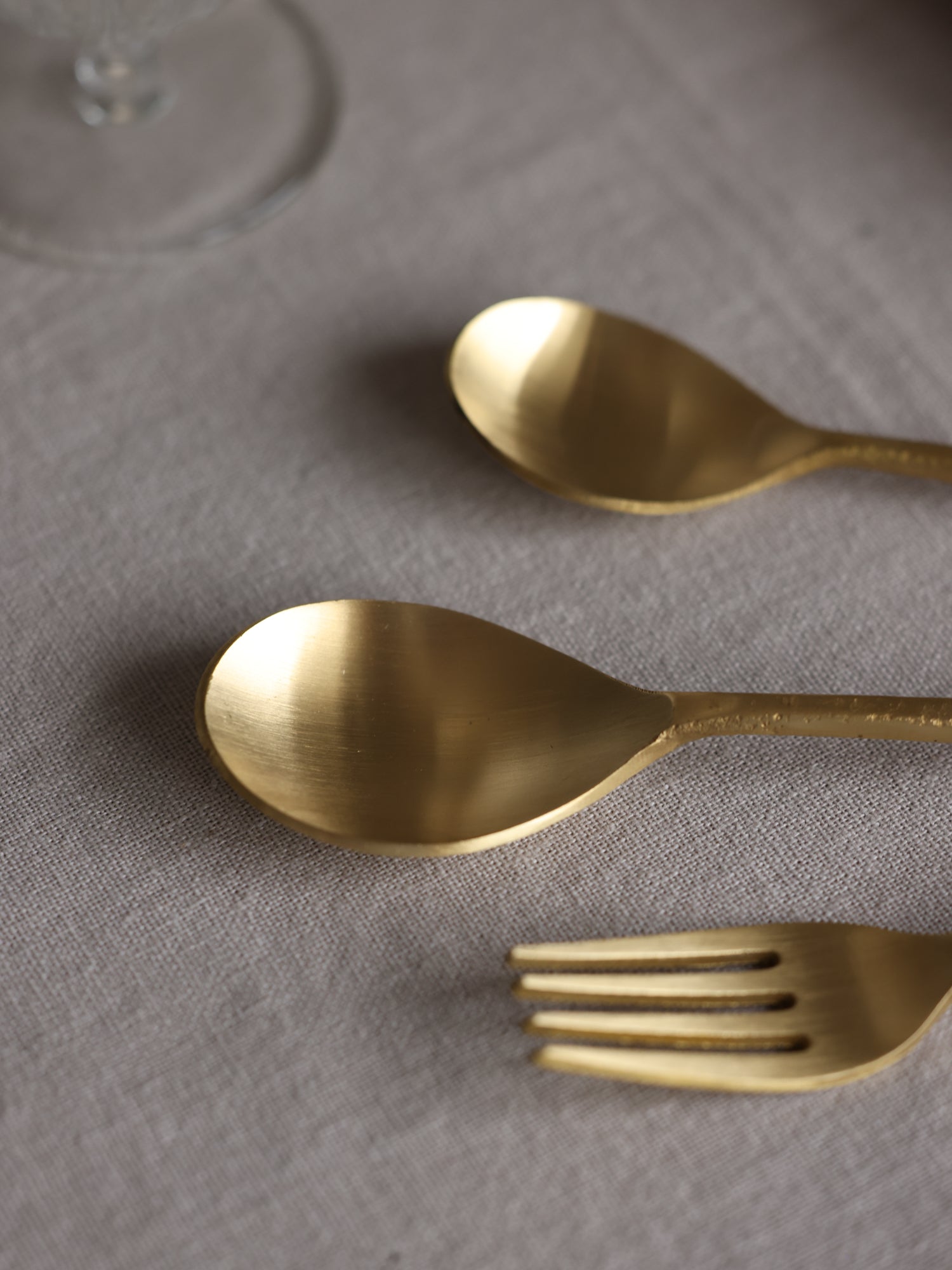 Roku Brass 5 Piece Cutlery Set