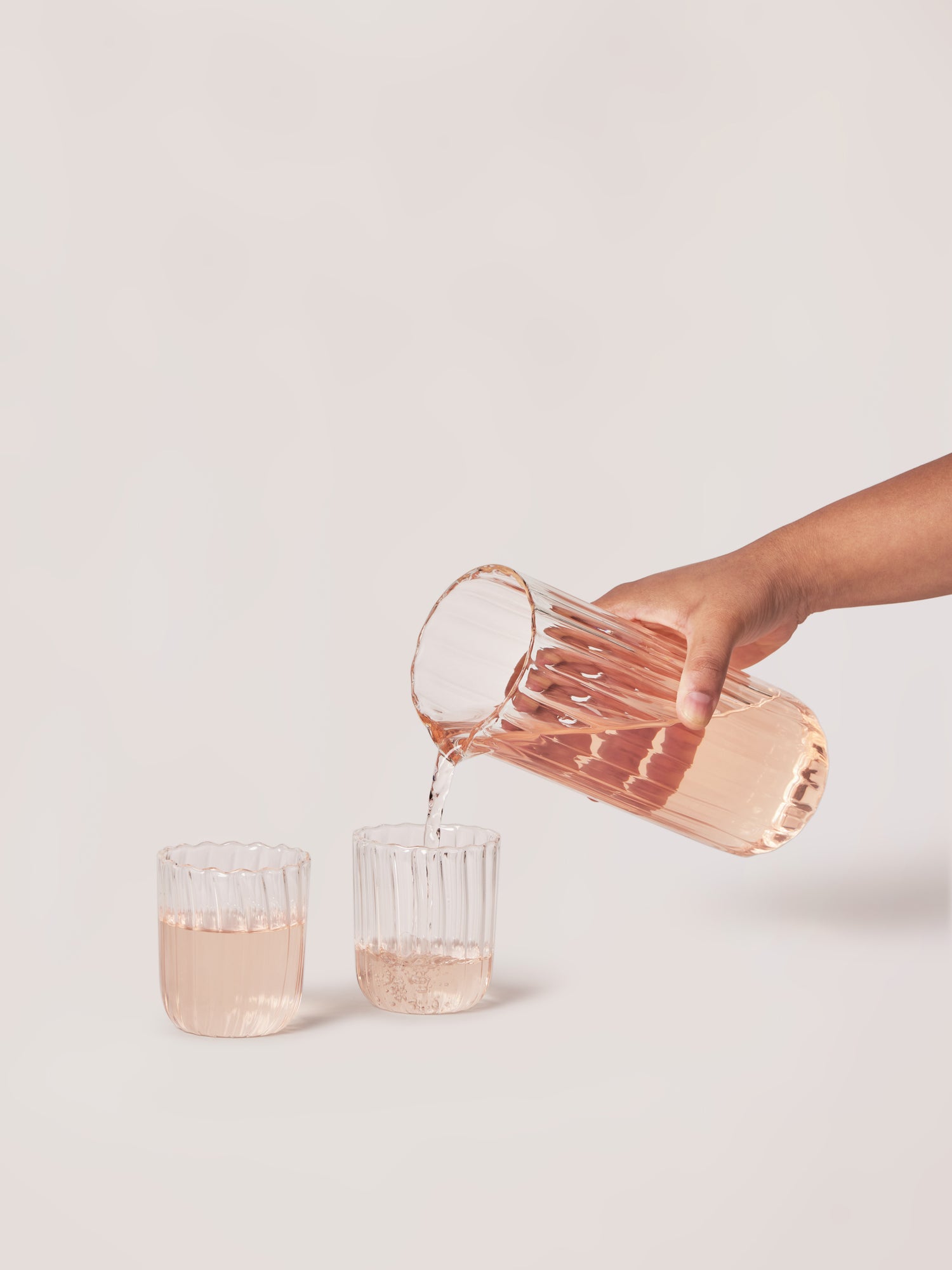 Borosilicate glass pitcher set