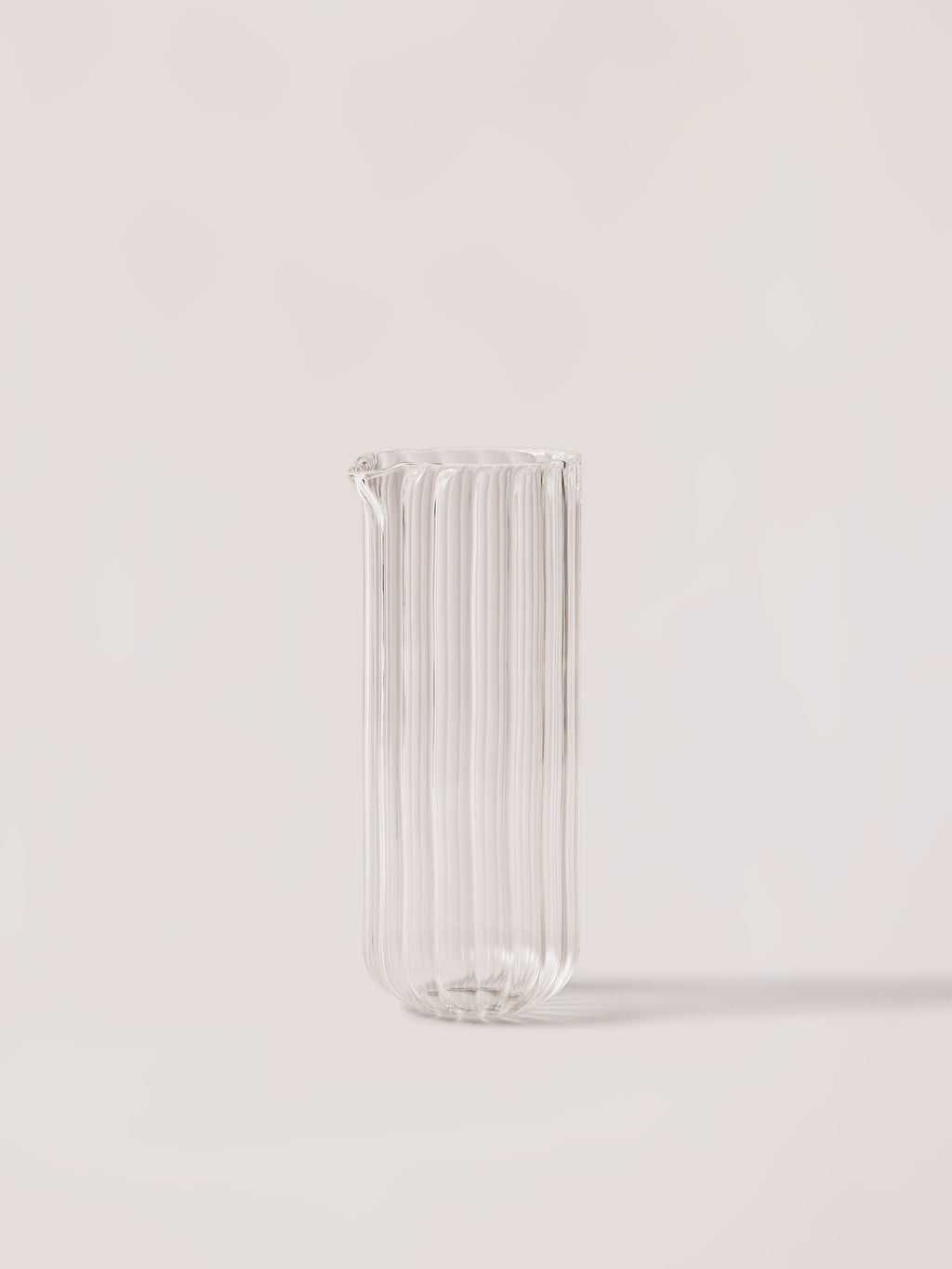 fluted glass pitcher set