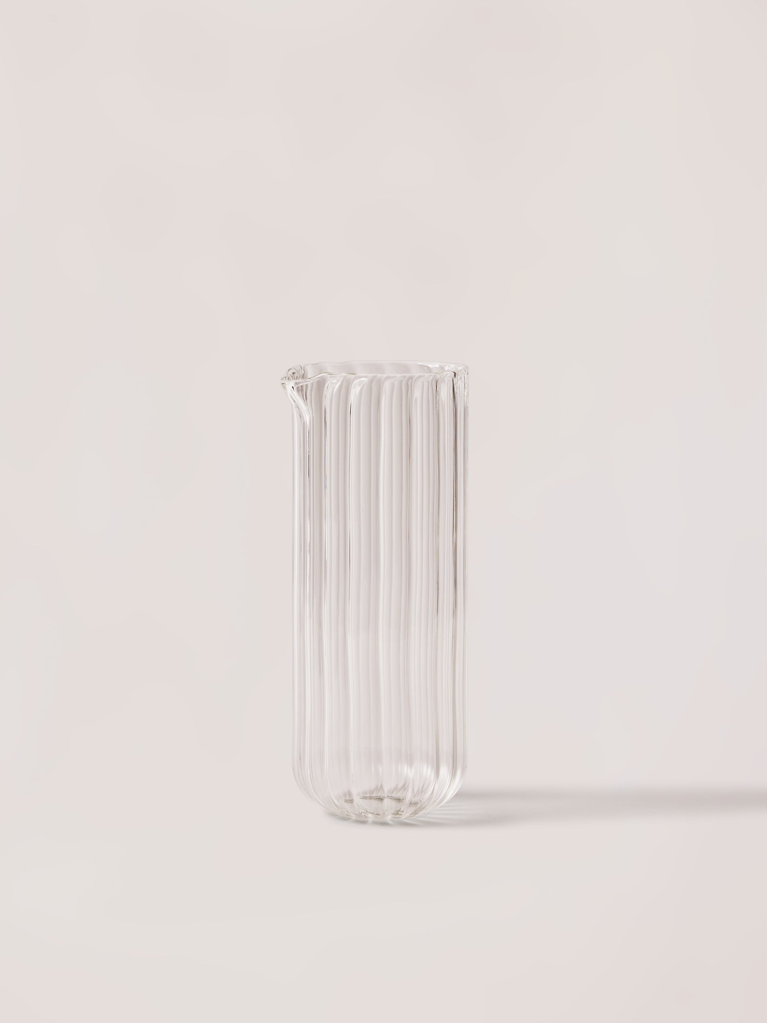 fluted glass pitcher set