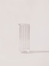 fluted glass pitcher set