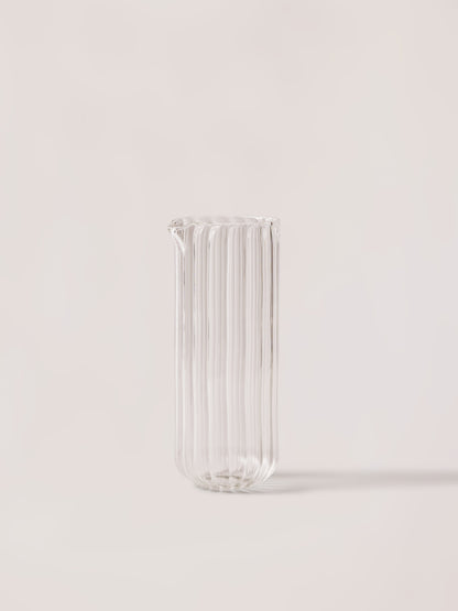 fluted glass pitcher set