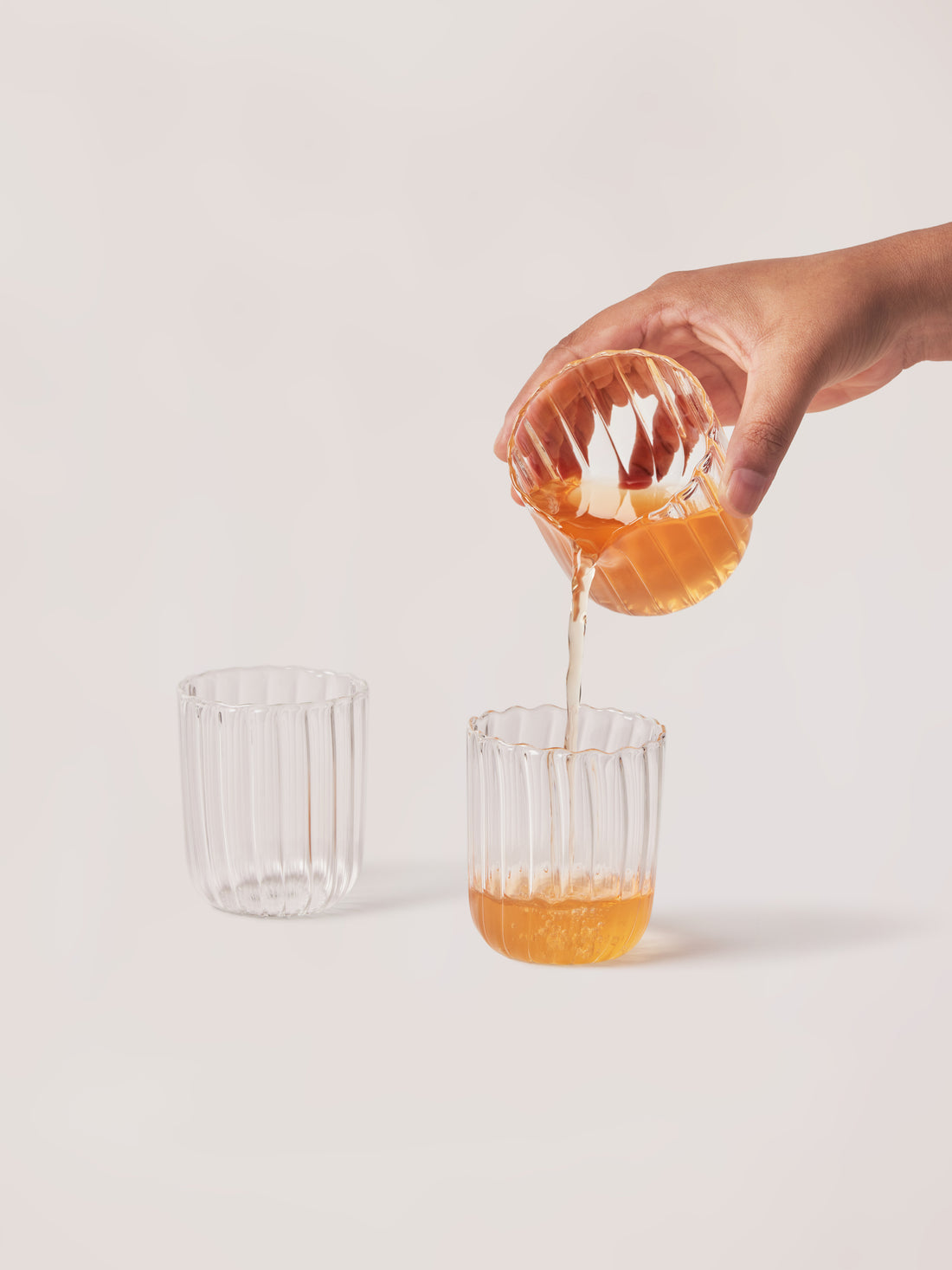 Small glasses set for drinks.