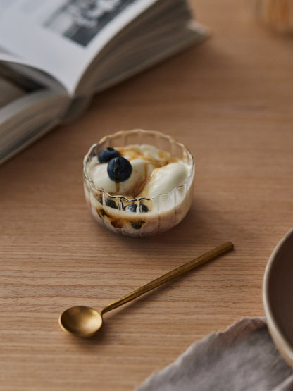 Glass dessert bowls