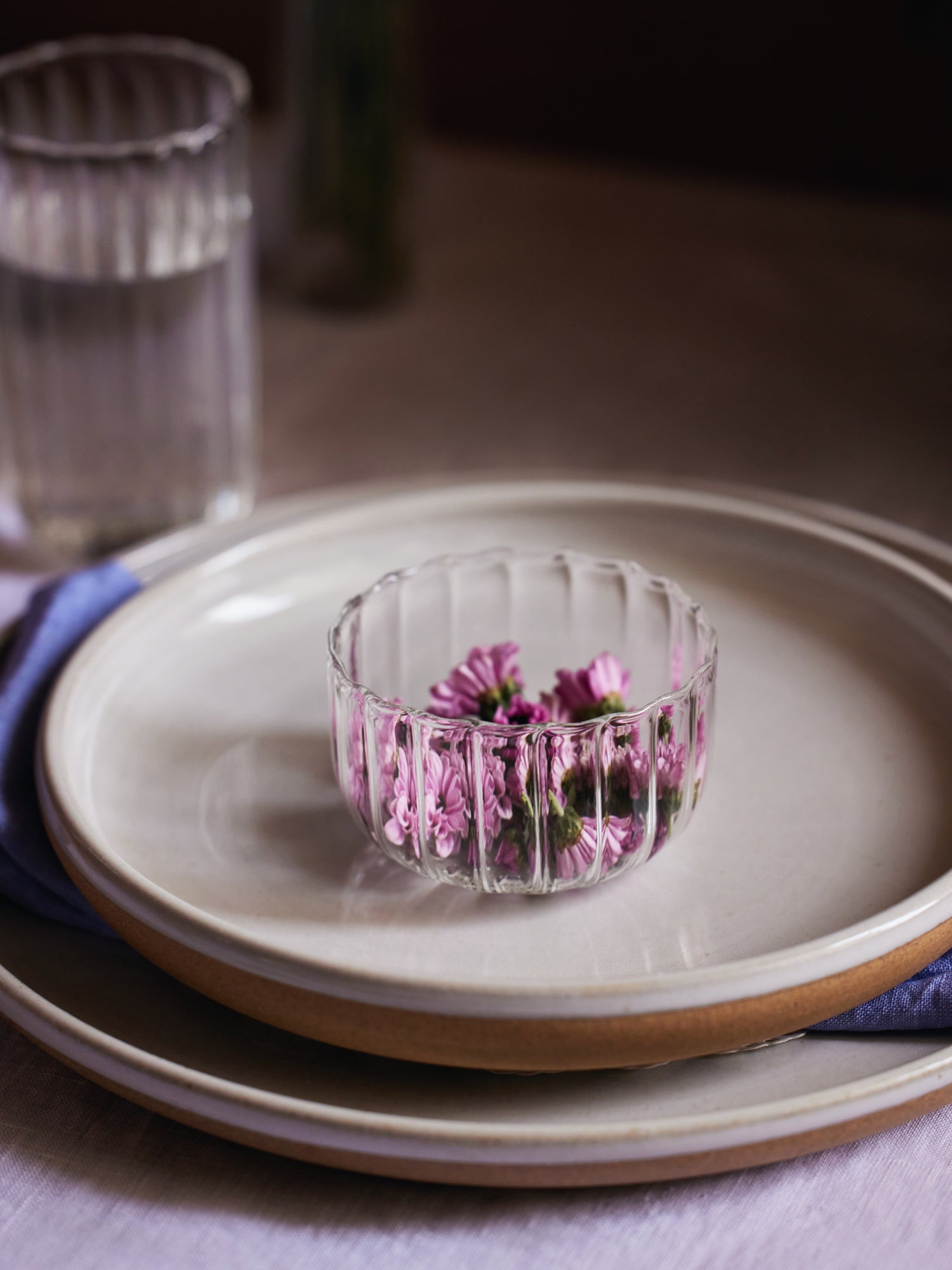 Small glass dessert bowl