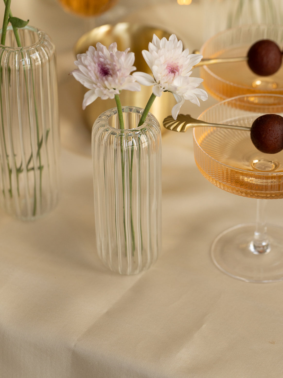 Kira Glass Tall Bud Vase, Small