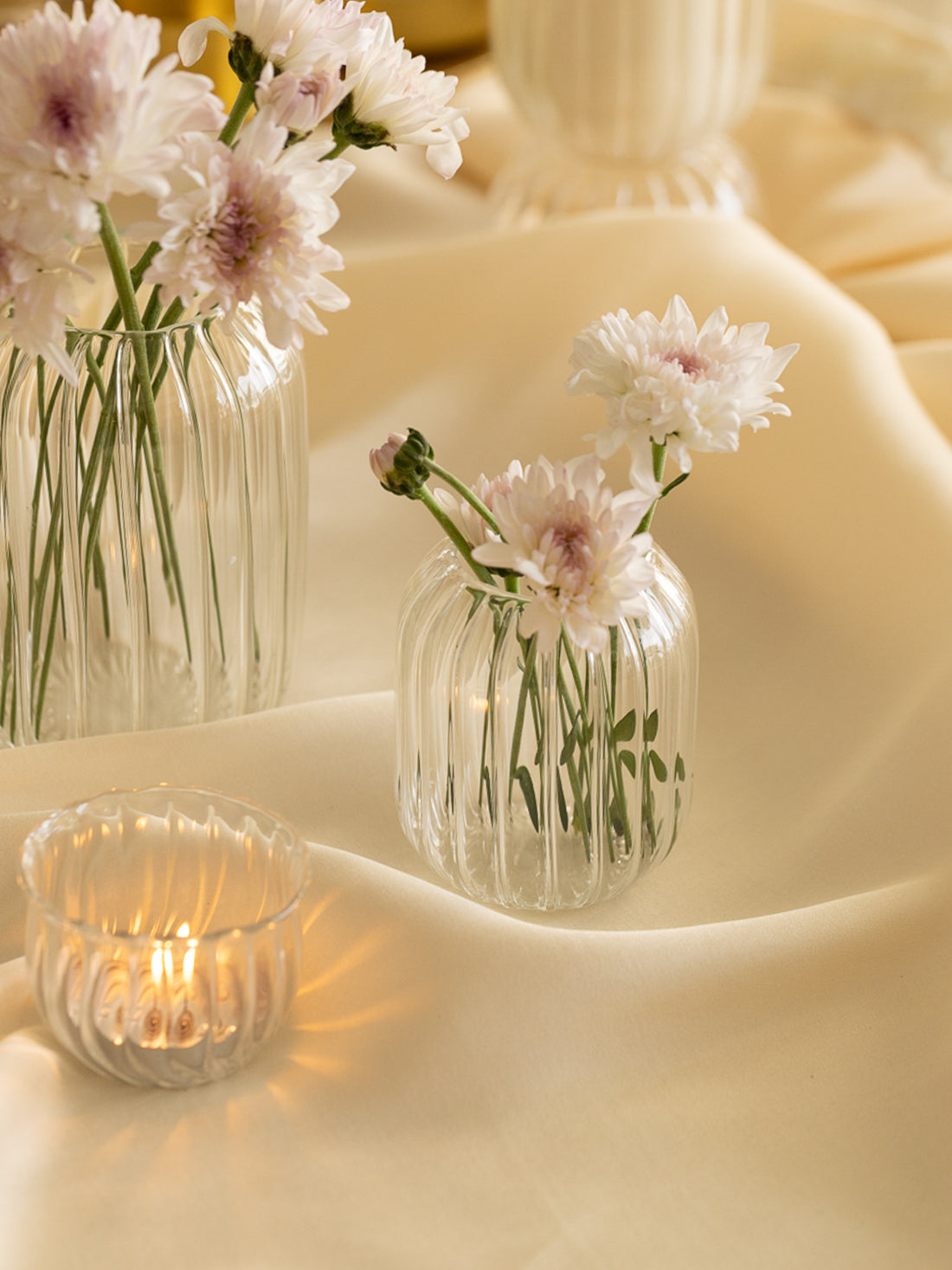 Kira Glass Round Bud Vase, Small