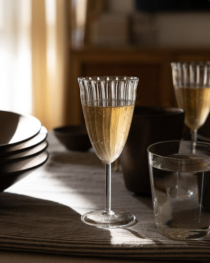 Kira Stemware Champagne Flutes, Set of 2