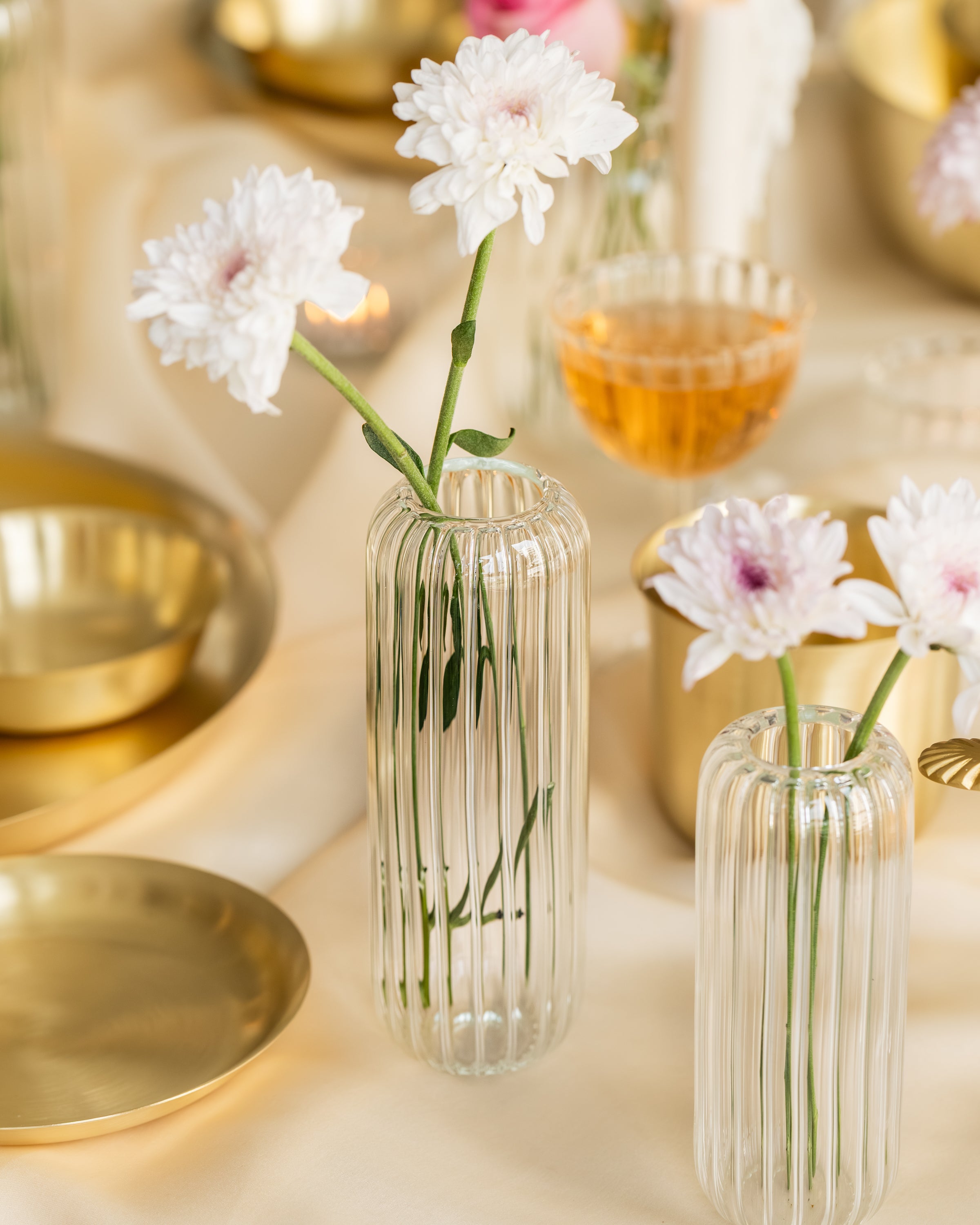 Kira Glass Tall Bud Vase, Large