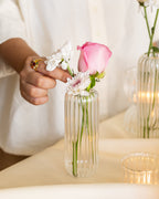 Kira Glass Tall Bud Vase, Small