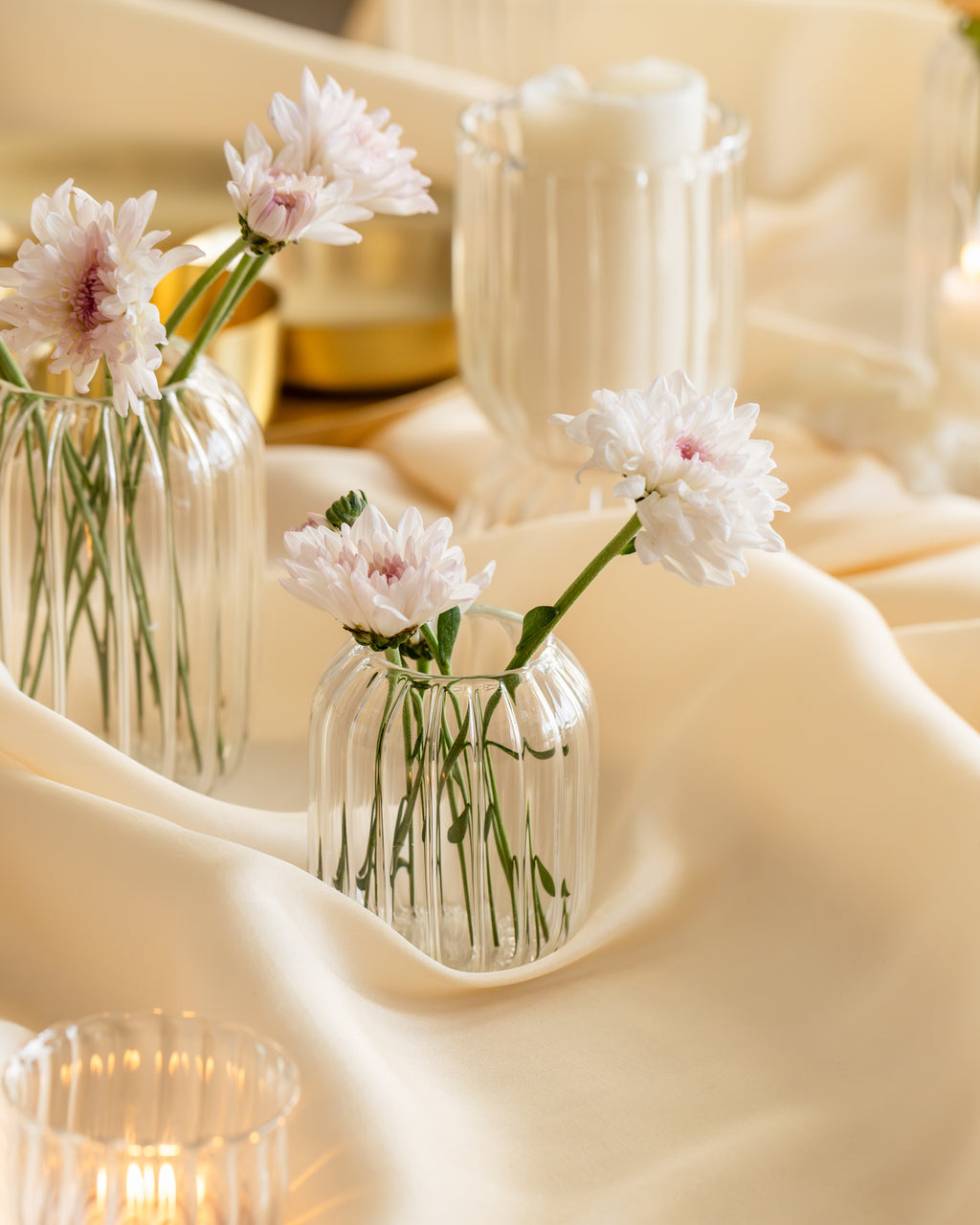 Kira Glass Round Bud Vase, Small