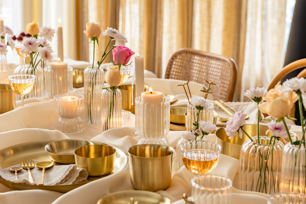 Kira Glass Candle Holder, Set of 2