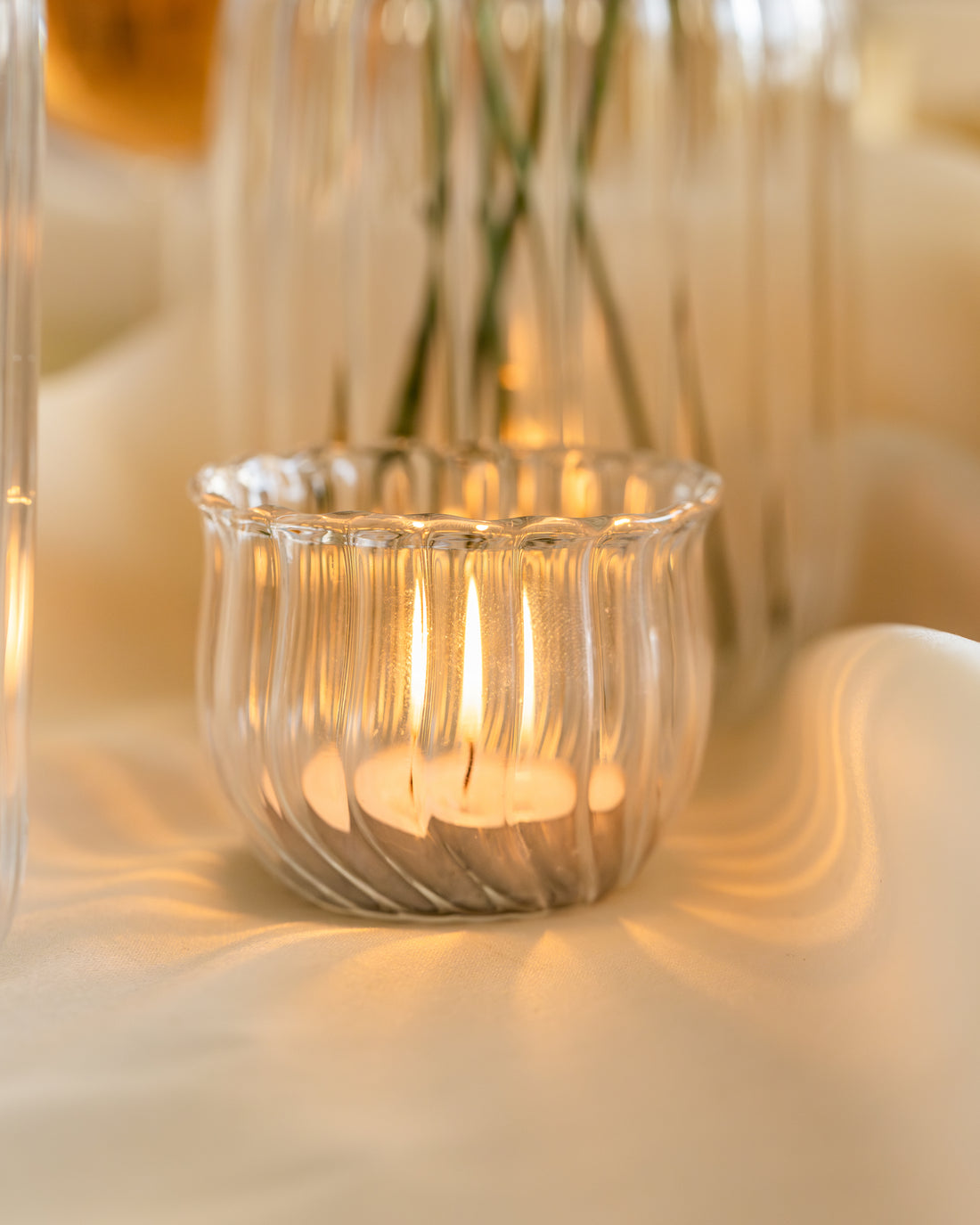 Kira Glass Votives, Set of 4