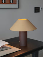 Clad Leather Lamp, Dune