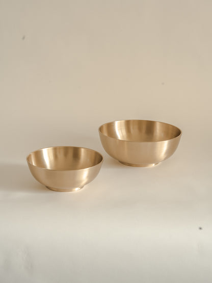Luxe Kansa Serving Bowl set 8 inch and 6 inch