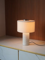 Column Table Lamp, Marble