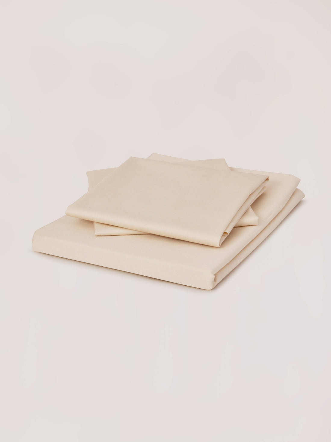 Natural Organic Cotton Percale Flat Sheet Set 