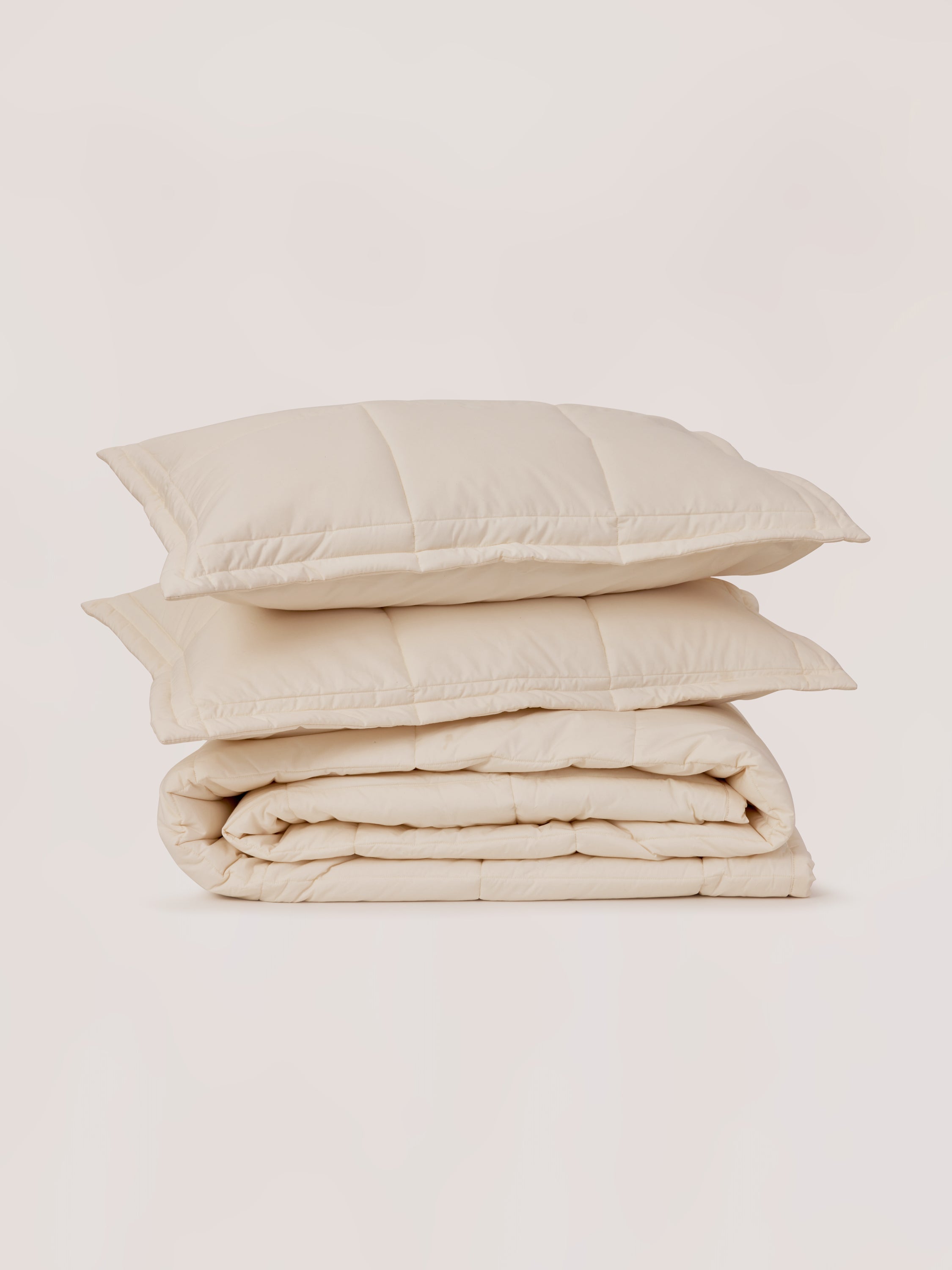 Natural Organic Cotton Percale Box Comforter Set
