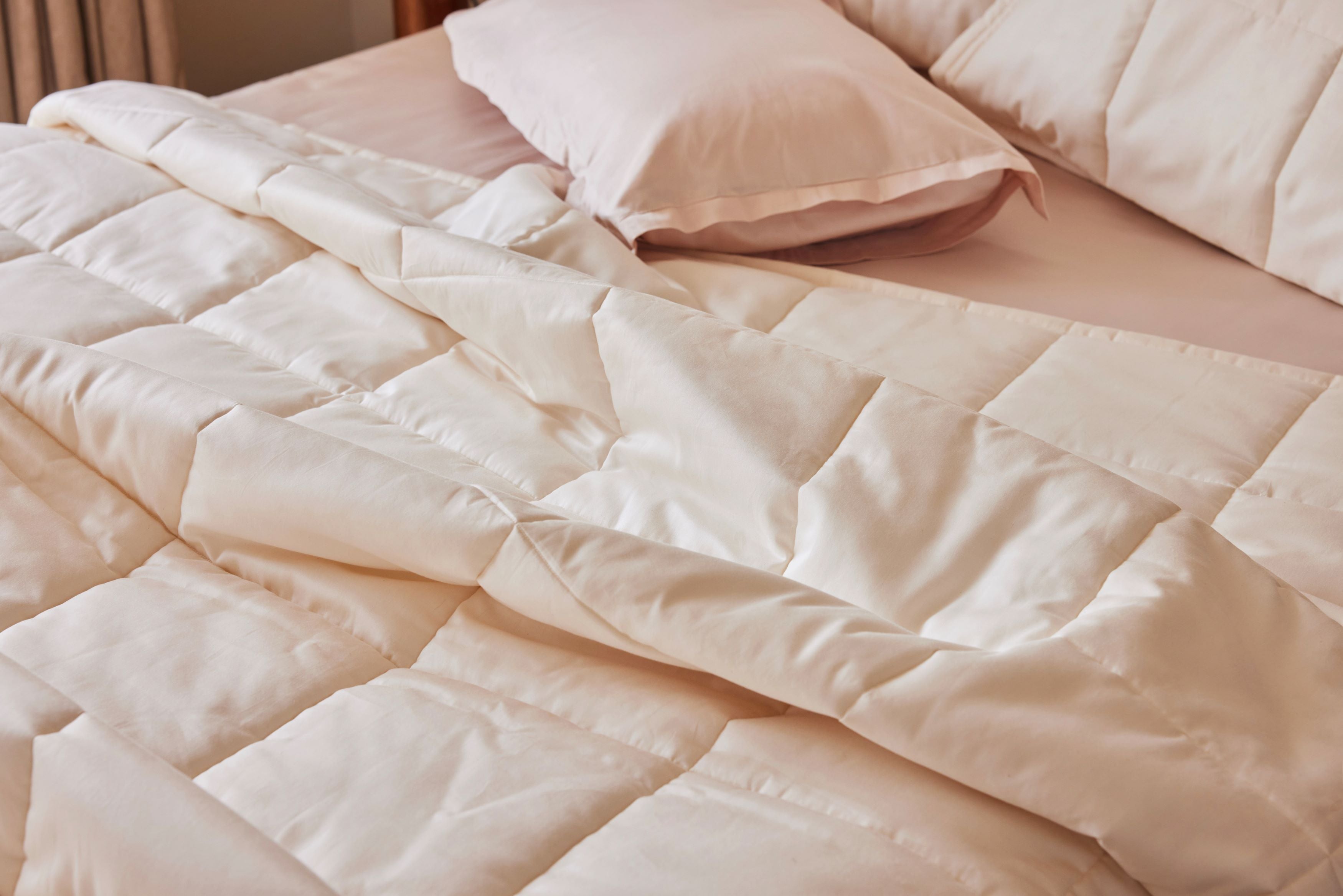 Natural Percale Box Comforter Texture