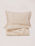 Natural Sateen Box Comforter Set