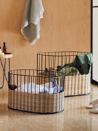 Cabo Oblong Natural Rattan Basket, Large
