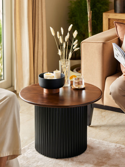 Black and brown coffee table for living room 