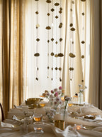 Lotus Brass Hanging Ornaments Set
