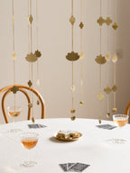 Lotus Brass Hanging Ornaments Set