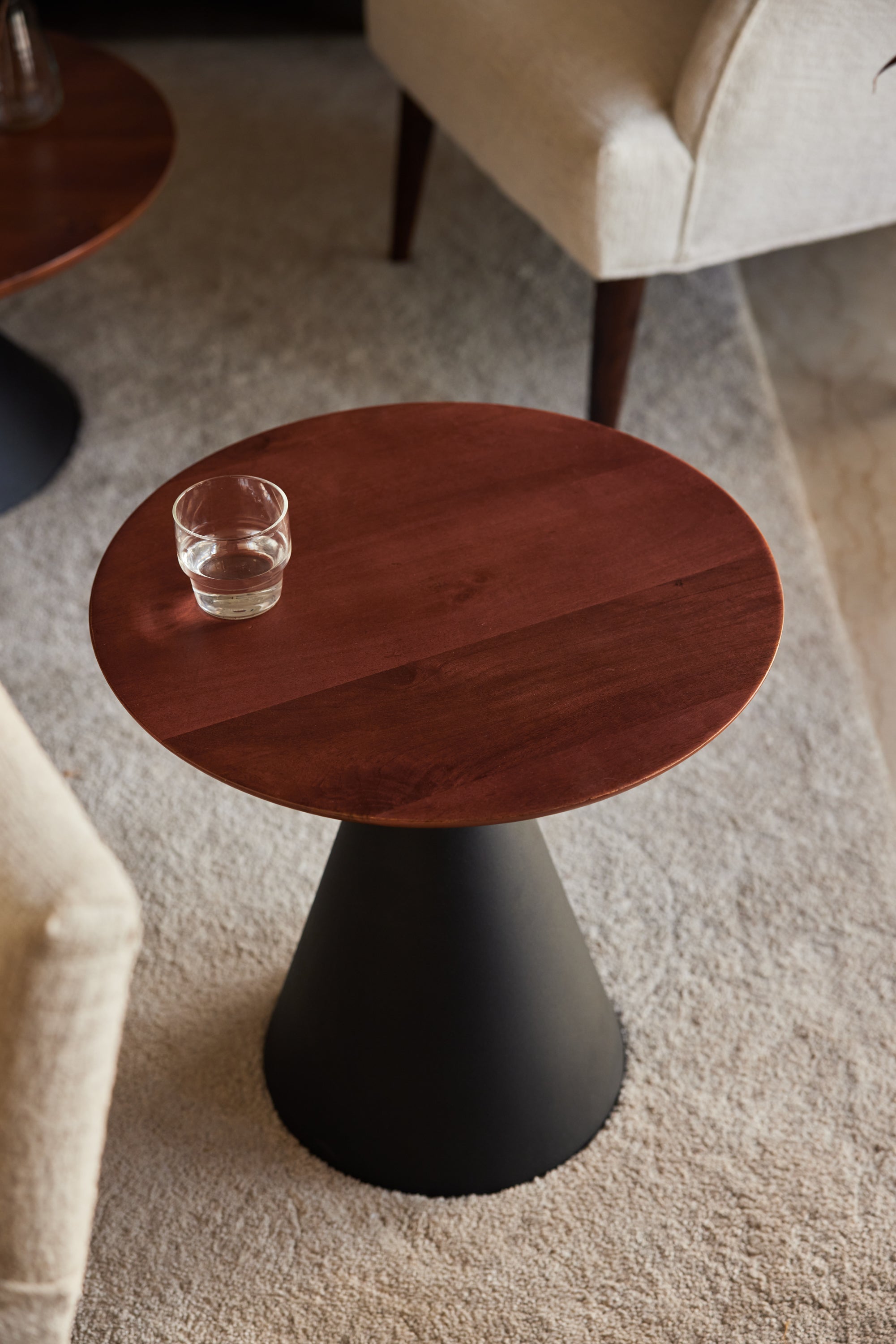 Perisi Accent Table with Solid wood Top by Fleck